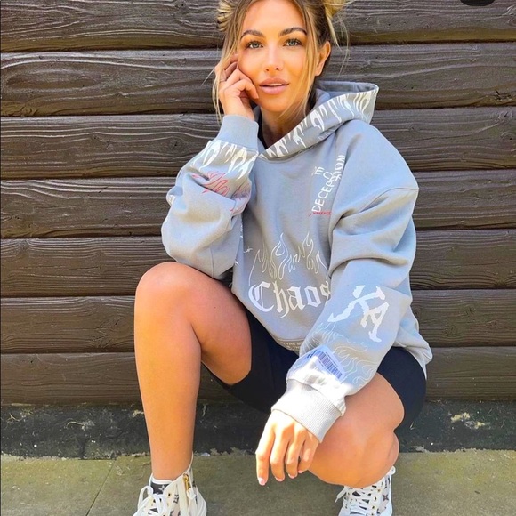 NWT CHAOS oversized hoodie in grey - Picture 2 of 4